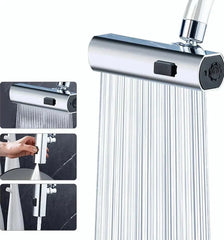 1+1 CADOU Extensie robinet 3 in 1, 360°, 3 moduri de functionare, cupru, argintiu PromotiiZilnice