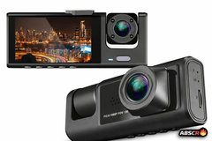 Camera auto DVR 3 canale, fata + interior + spate, Full HD 1080P, unghi larg 170°, ecran 2 inch, vedere nocturna, G-sensor, inregistrare in bucla PromotiiZilnice