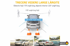 Camera auto DVR 3 canale, fata + interior + spate, Full HD 1080P, unghi larg 170°, ecran 2 inch, vedere nocturna, G-sensor, inregistrare in bucla PromotiiZilnice