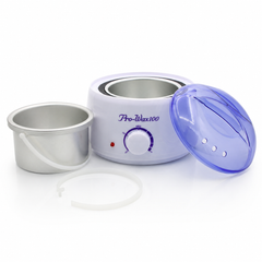 Set Epilare Profesional Pro Wax 100 + Ceară Film Wax Căpșuni 100g + 100 Spatule din Lemn | Kit Complet Epilare Acasă & Salon LUXORYABEAUTY