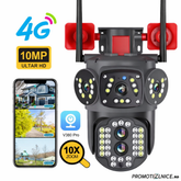 Set 2 Camere Supraveghere 4G LTE 4K Ultra HD, Zoom 10X, Detectare Umană, Urmărire Automată, IP66 PromotiiZilnice