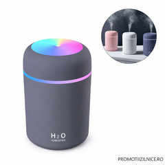 Set 2 Difuzor Aromaterapie cu LED RGB Silentios pentru Casa, Birou si Masina + CADOU 12 Sticlute Aroma PromotiiZilnice