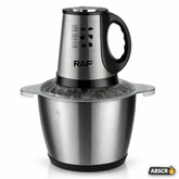 Tocator electric RAF 7032 din inox 3L, 2 viteze, motor puternic, pentru carne si legume Powersale