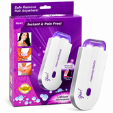 Epilator Electric Reîncărcabil Finishing Touch Yes, Tehnologie Sensa-Light, Lumină pentru Precizie, Alb-Mov PromotiiZilnice