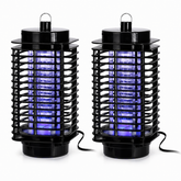Set 2 bucati aparat electric anti insecte, lampa UV LED, alimentare USB, design compact, pentru interior si exterior PromotiiZilnice