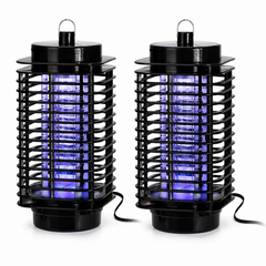 Set 2 bucati aparat electric anti insecte, lampa UV LED, alimentare USB, design compact, pentru interior si exterior PromotiiZilnice