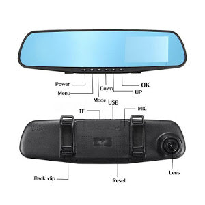Oglinda auto DVR retrovizoare, camera fata-spate Full HD 1080 PromotiiZilnice