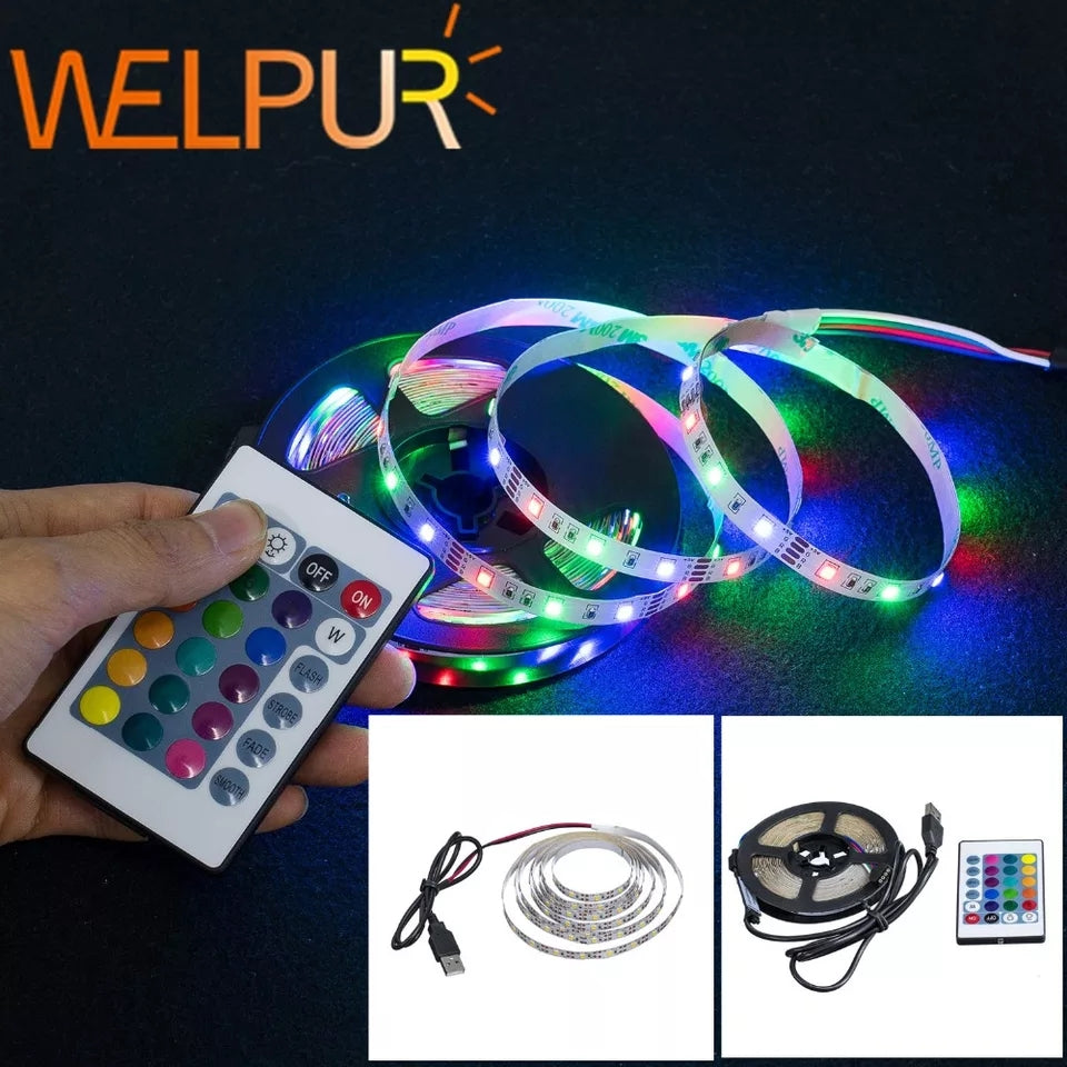 Banda LED RGB multicolor cu telecomanda 5 metri PromotiiZilnice