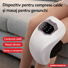 Aparat de masaj pentru genunchi cu incalzire, vibratii si control tactil PromotiiZilnice