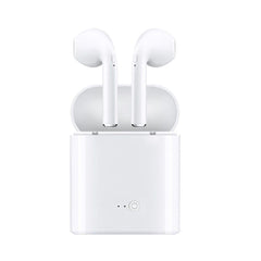 Casti wireless, i7, Music, cu Microfon, Apeluri Telefon, Alb PromotiiZilnice