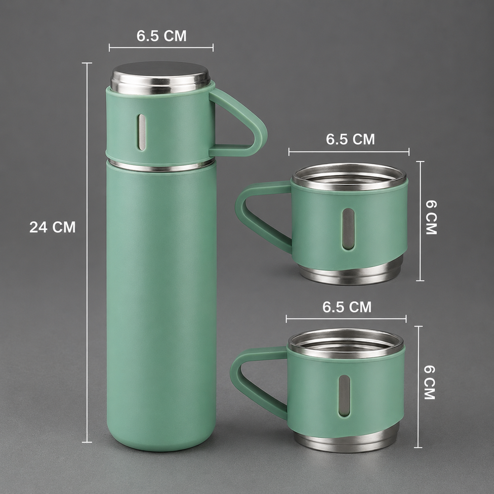 Pachet 2 Termosuri 500 ml cu 6 Cești – Set 8 Piese Powersale