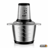 Tocator electric RAF R.7031, 1000W, bol inox 3L, 2 viteze, lame din otel inoxidabil Powersale