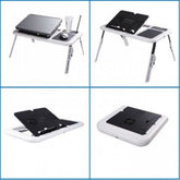 E-Table: cooler laptop cu USB si masuta reglabila PromotiiZilnice