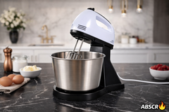 Mixer cu bol inox 4L YONSA 380W, 7 viteze, 2 in 1 (fix + manual) – mixer bucatarie multifunctional PromotiiZilnice