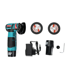 Mini Polizor unghiular portabil cu 2 acumulatori si 2 discuri, 48V, 500W - PromotiiZilnice