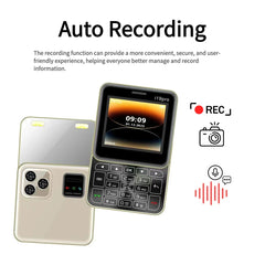 Telefon Mini i19 Pro Slide Button – 2.4", Dual SIM, 2G GSM, camera, FM, Bluetooth, butoane, deblocat - PromotiiZilnice