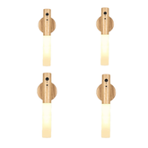 Set 4 Lampa LED de perete cu senzor de miscare, prindere de suport cu magnet, portabil, comutator ON/OFF,AUTO - PromotiiZilnice