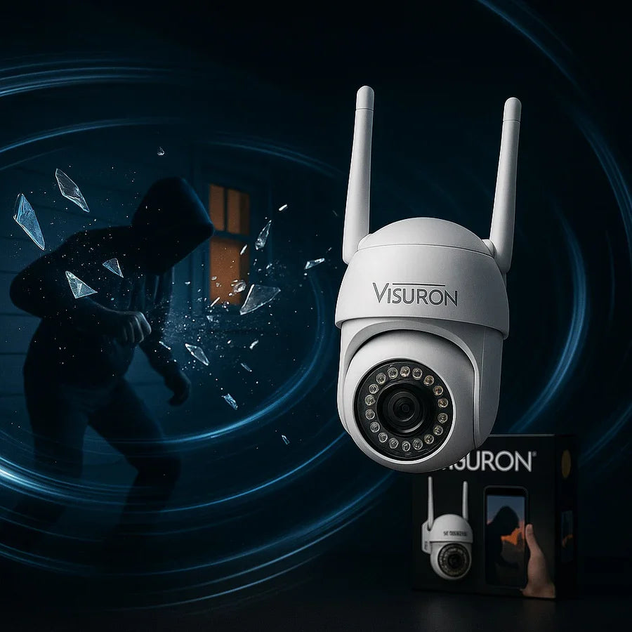 Set 2 Camere Supraveghere Wi-Fi Visuron  – Viziune Nocturnă, 38 LED IR, Full HD 1080p