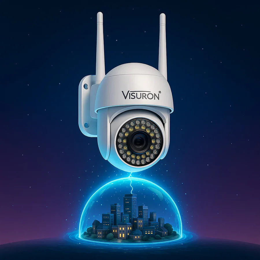 Set 2 Camere Supraveghere Wi-Fi Visuron  – Viziune Nocturnă, 38 LED IR, Full HD 1080p