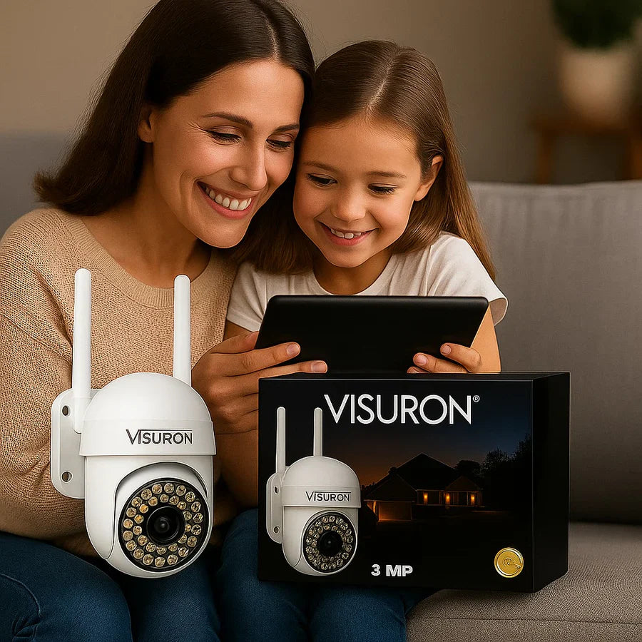 Set 2 Camere Supraveghere Wi-Fi Visuron  – Viziune Nocturnă, 38 LED IR, Full HD 1080p