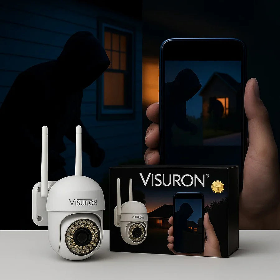 Set 2 Camere Supraveghere Wi-Fi Visuron  – Viziune Nocturnă, 38 LED IR, Full HD 1080p