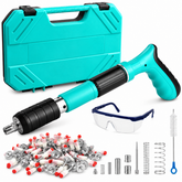 Kit Dispozitiv Manual pentru Fixare Cuie, 50 Cuie, Ochelari de Protecție, Accesorii și Trusă BunSiPractic