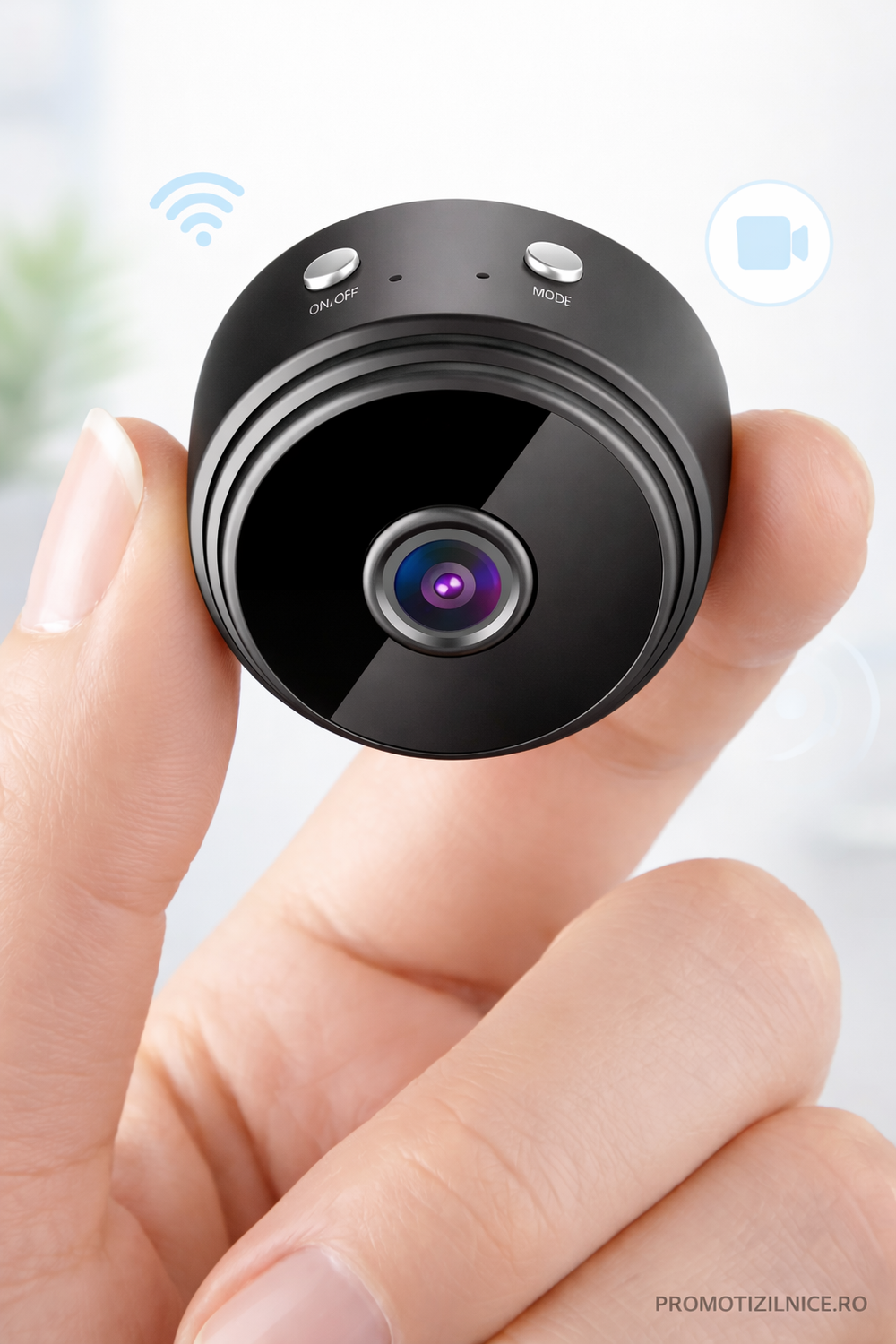 Set 2 Camere de Supraveghere WiFi HD 1080P cu Detectie Miscare – Monitorizare Interior, Control prin Telefon PromotiiZilnice