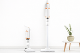 Aspirator 2 in 1 de podea si de mana, 120W, filtru HEPA lavabil, usor si compact, alb Powersale