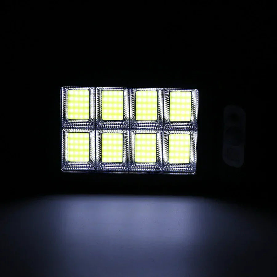 Set 4 x Lampi Solare Jortan cu 8 Cadrane, incarcare solara, 160 LED-uri COB, telecomanda inclusa