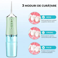 Set 2 bucati Irigator Bucal Portabil cu Rezervor 220 ml PromotiiZilnice