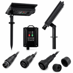 Ghirlanda solara exterior 25 metri cu 25 becuri LED E27, telecomanda, IP65 rezistenta la apa – instalatie luminoasa pentru gradina, terasa, balcon si evenimente Powersale