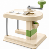 Tocător Manual pentru Varză și Legume, cu Manivelă, 25,5 × 23 × 23,5 cm, Crem-Verde PromotiiZilnice