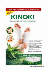 Set 200 Bucăți Plasturi pentru Tălpi Kinoki – Îngrijire și Relaxare Zilnică PromotiiZilnice
