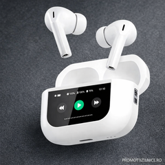 Casti Wireless Bluetooth A9 Pro – Bluetooth 5.4, Microfon HD, Control Tactil, ANC/ENC, Rezistente la Apă, Autonomie Extinsă PromotiiZilnice