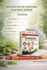 Set 200 Bucăți Plasturi pentru Tălpi Kinoki – Îngrijire și Relaxare Zilnică PromotiiZilnice
