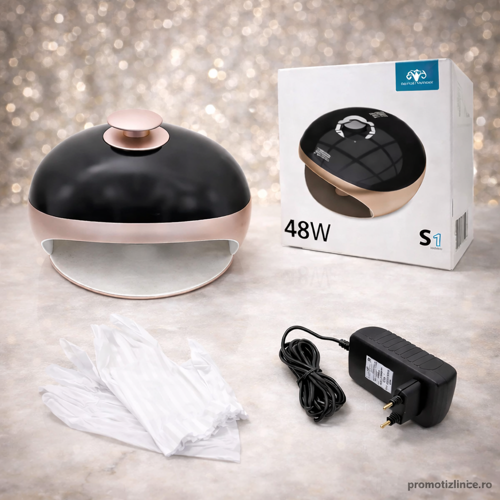 Lampă UV LED Profesională 48W Global Fashion S1 pentru Manichiură și Pedichiură – 30 LED-uri, Timer 10/30/60s, Senzor Automat PromotiiZilnice