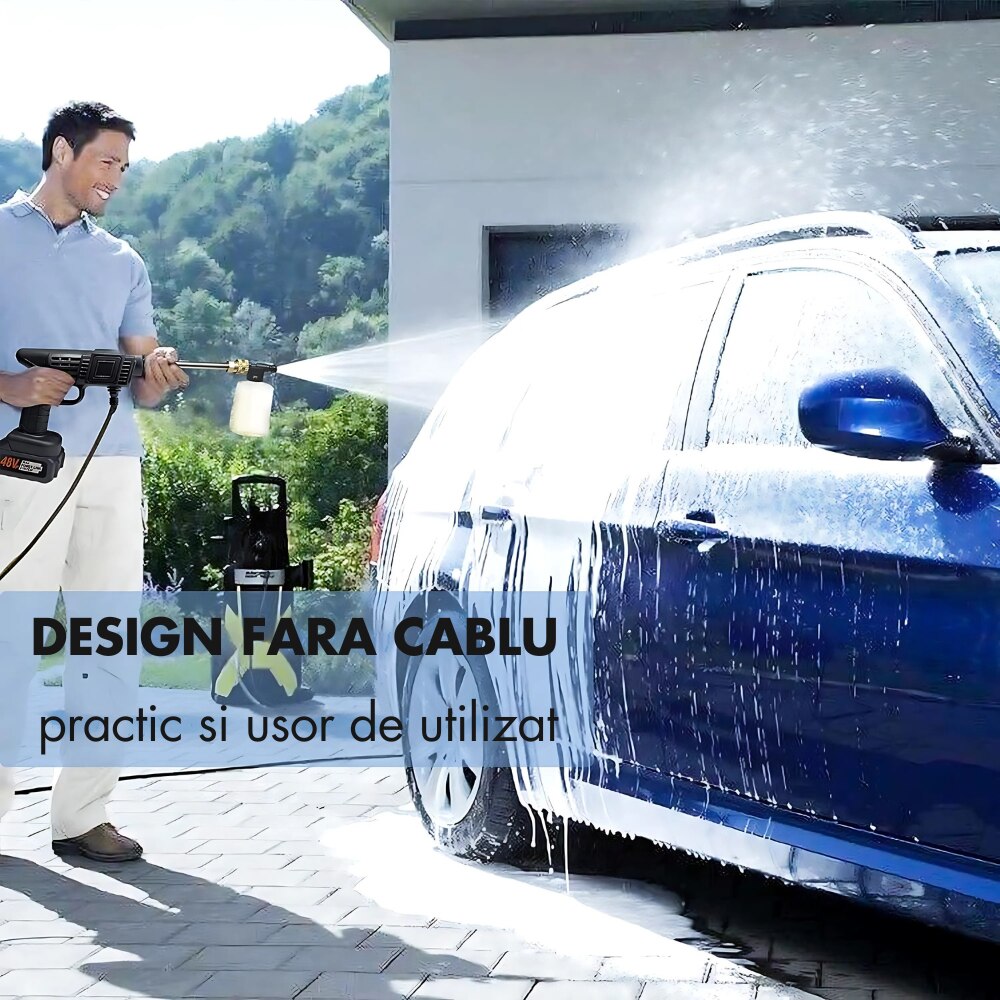 Aparat de spalat cu presiune mobil cu 2 acumulatori 8L/min PromotiiZilnice