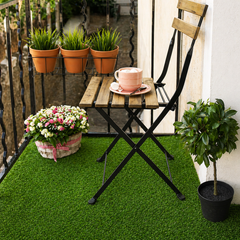 Gazon artificial E-Floor 29 mm, polipropilena, 200x100 cm – aspect natural, drenaj rapid, rezistent UV, pentru balcon, terasa si gradina PromotiiZilnice