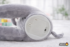 Jucarie de plus interactiva ABSCR Elefant Peek-a-Boo, canta si se joaca Cucu Bau, misca urechile, 2 moduri de joc, 33 x 16 cm, material moale, pentru copii PromotiiZilnice