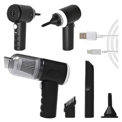 Aspirator Portabil, 3 in 1, Ideal pentru Masina, Casa si Birou, Putere 120W, Autonomie 20 Minute, Functie Aspirare si Suflare PromotiiZilnice