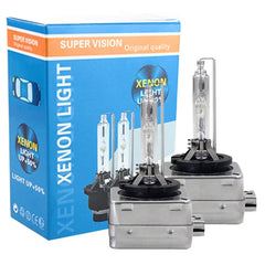 Set 2 becuri Xenon D1S White auto pentru far, suport metalic, 35W, 6000K - PromotiiZilnice