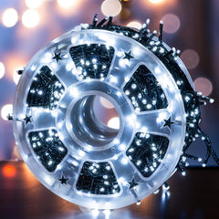 Instalatie De Craciun, 100 m, 480 LED -uri, Jocuri de Lumini, Pentru Exterior/Interior - PromotiiZilnice