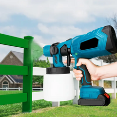 Pistol de vopsit cu acumulator 48V, 800 ml, 3 moduri pulverizare, debit reglabil - PromotiiZilnice