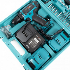 Bormașină Autofiletantă Profesională 36V, 2 Acumulatori 5Ah, Stație de Încărcare, Trusă cu 30 Accesorii PromotiiZilnice