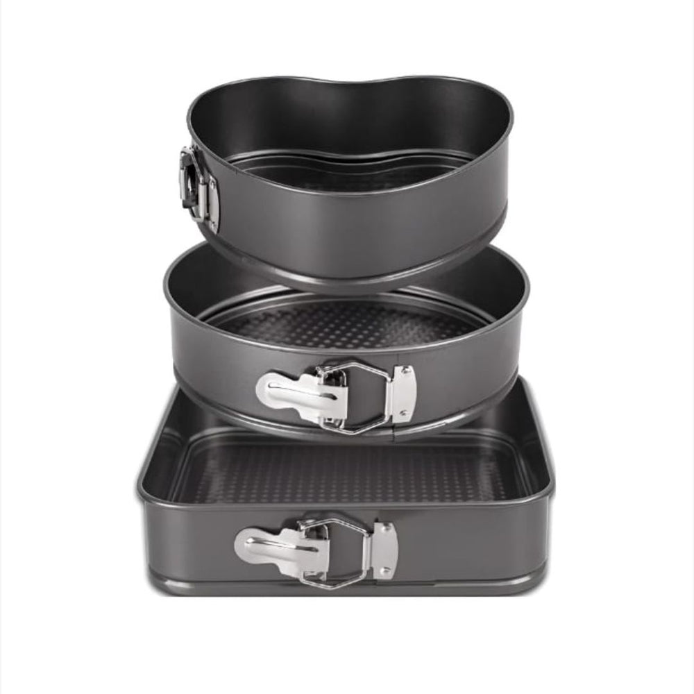 Set Forme Tort 3 Bucati, Inima, Rotund, Patrat, Calitate Superioara PromotiiZilnice