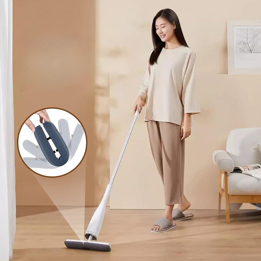 Mop Telescopic Profesional cu Galeata Pliabila, Burete Bumbac si Tija Reglabila PromotiiZilnice