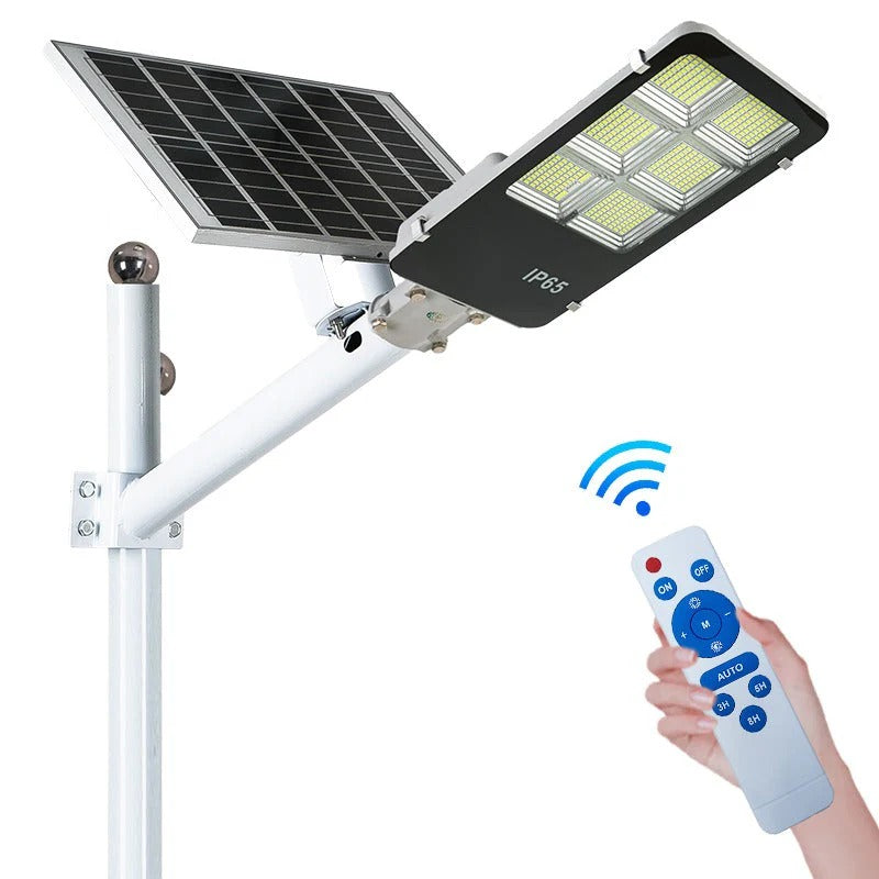 Lampa Solara Exterior Jortan 400W cu Senzor Miscare si Telecomanda