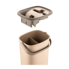 Mop cu Galeata Dubla, Pliabil, Microfibra, Capacitate 8L, Design Compact - PromotiiZilnice