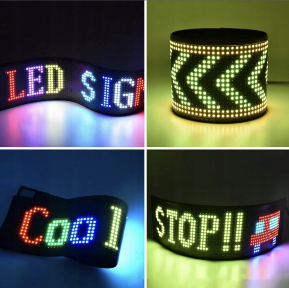 Banda LED RGB Interior/Exterior, 120x595mm, Telecomanda si Aplicatie, Kit Montaj Inclus - PromotiiZilnice