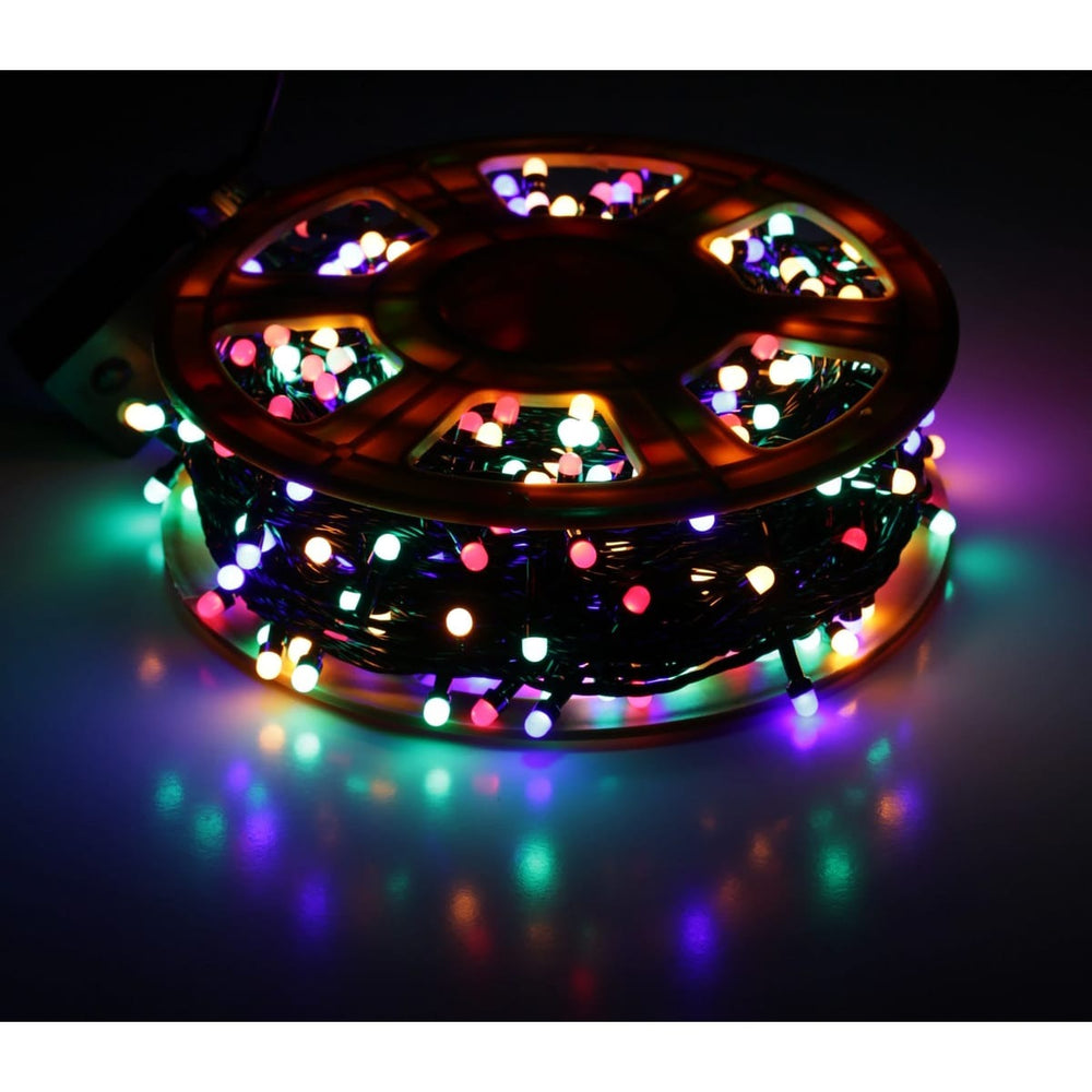 Instalatie De Craciun, 100 m, 480 LED -uri, Jocuri de Lumini, Pentru Exterior/Interior - PromotiiZilnice